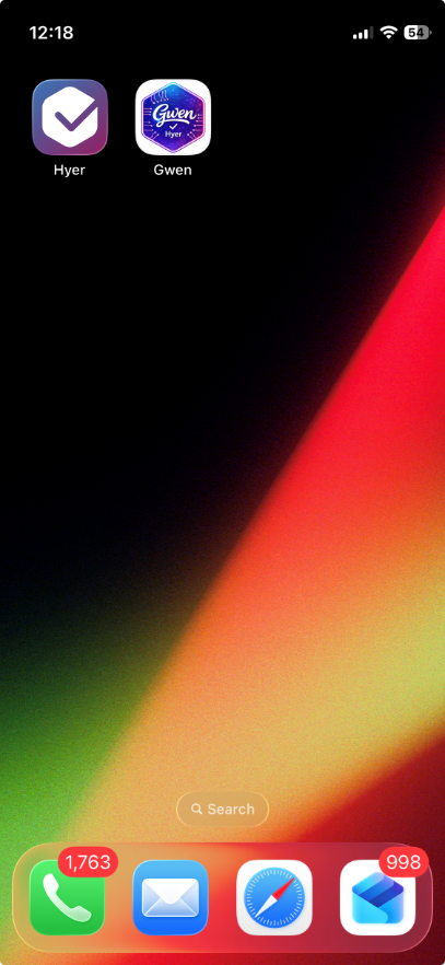 A light in a dark room

Description automatically generated